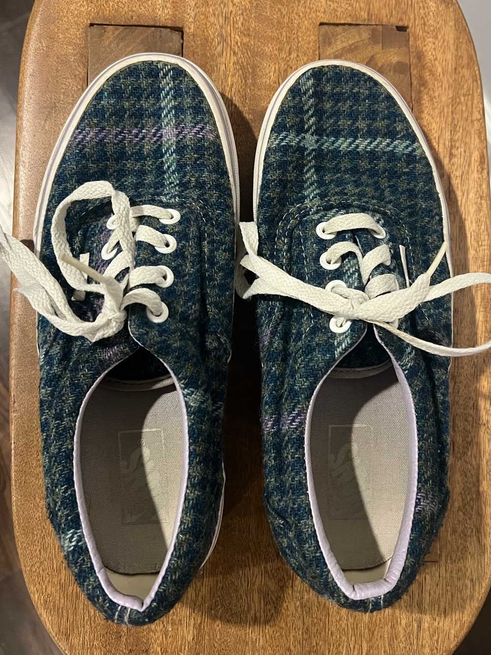 Vans Tweed Houndstooth Plaid Low-Top Sneakers